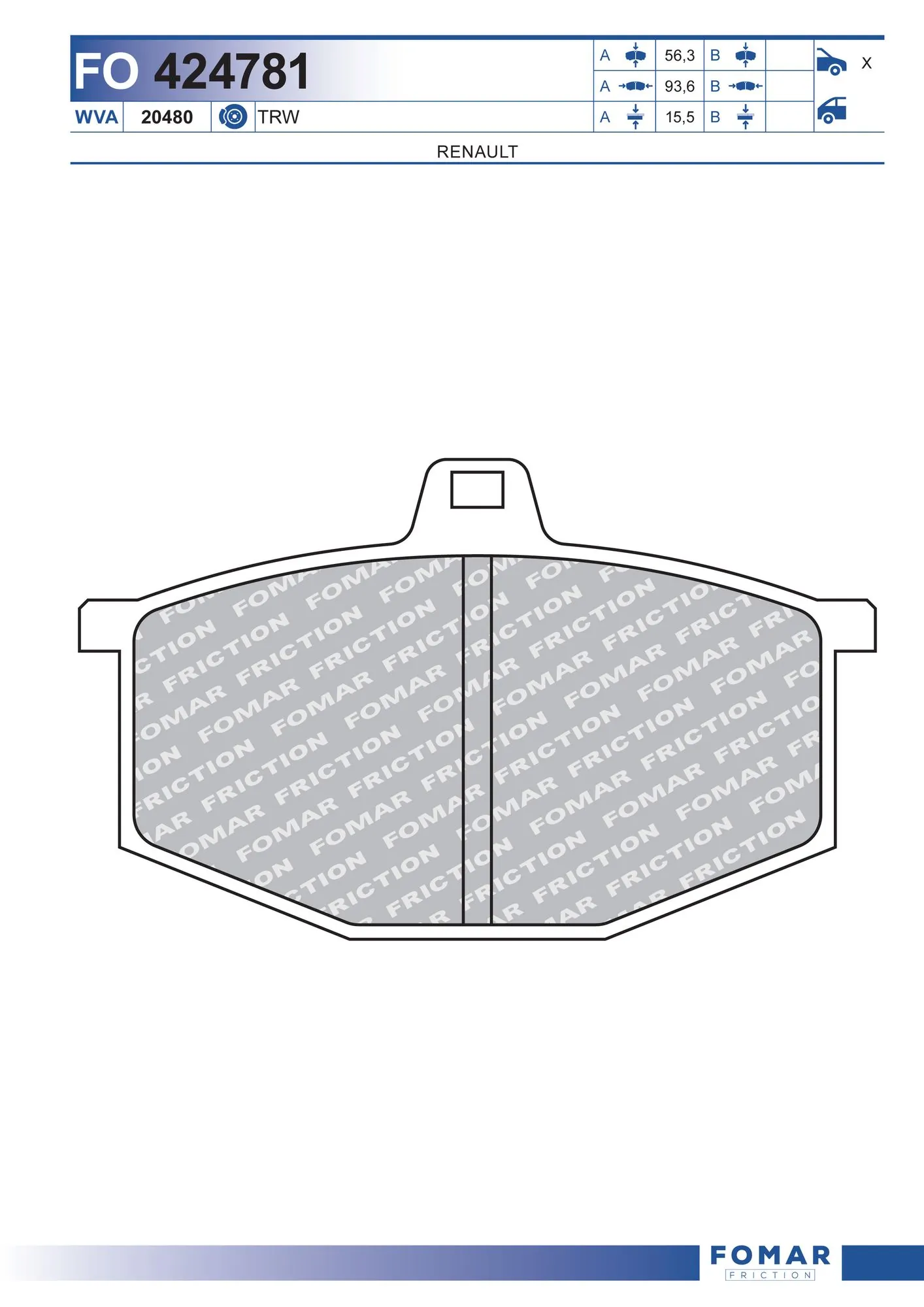 Brake Pad Set, disc brake